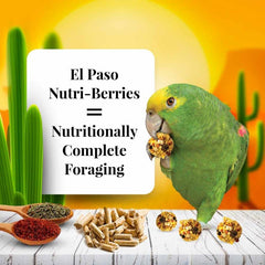 LAFEBER'S Nutri-Berries round shape encourages beak play and exploration.