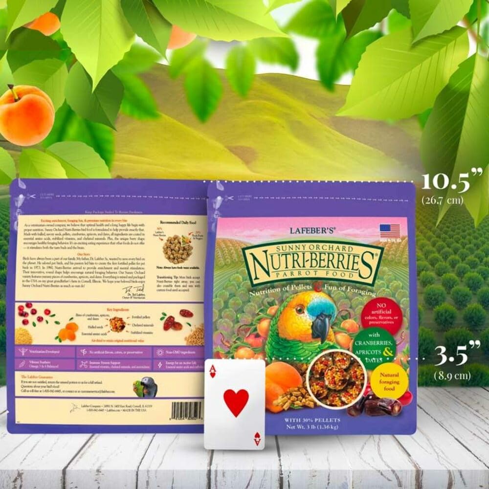LAFEBER'S non-GMO ingredients close-up highlights fruit chunks you can trust.