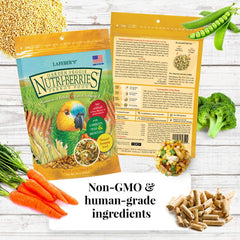 LAFEBER'S Nutri-Berries orchard flavor bag adds variety to keep parrots engaged.