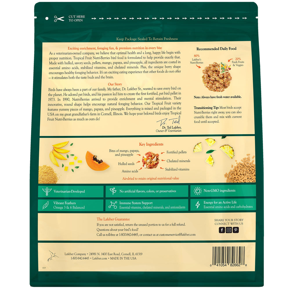 Satisfaction guarantee seal communicates LAFEBER'S commitment to quality.