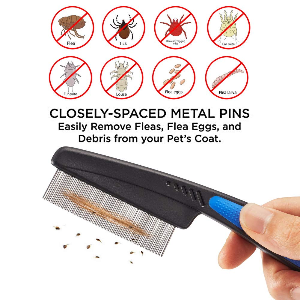 Laiannwell grooming comb with ergonomic handle supports comfortable, precise grooming.