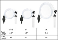 Laifoo 5ft clear hose shows kink-free durability for gravel siphoning.