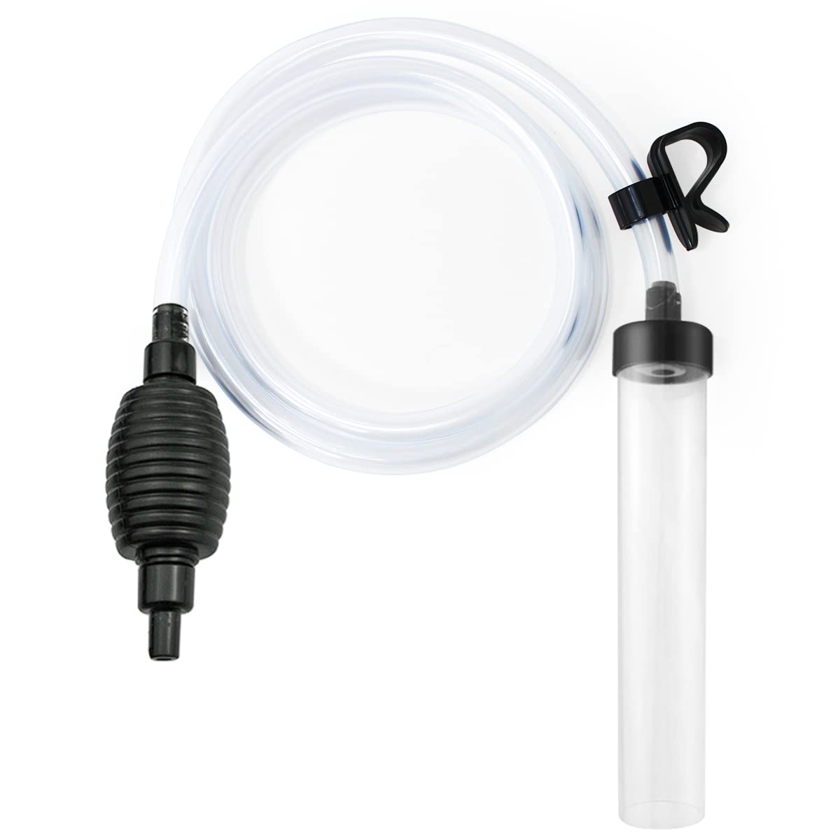 Laifoo aquarium siphon ball-start enables quick automatic flow.