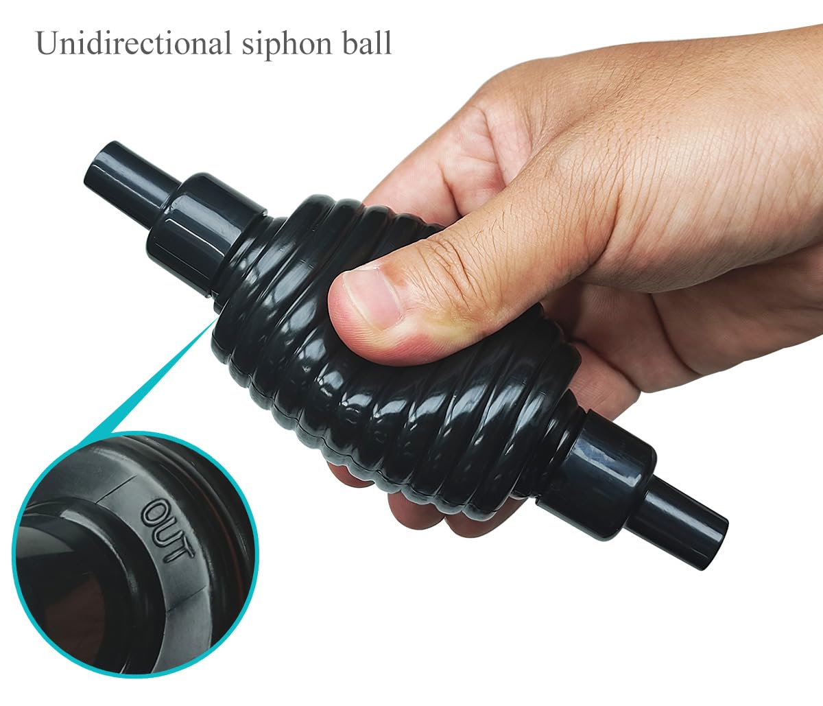 Laifoo in-use aquarium cleaning setup demonstrates gentle siphoning near fish