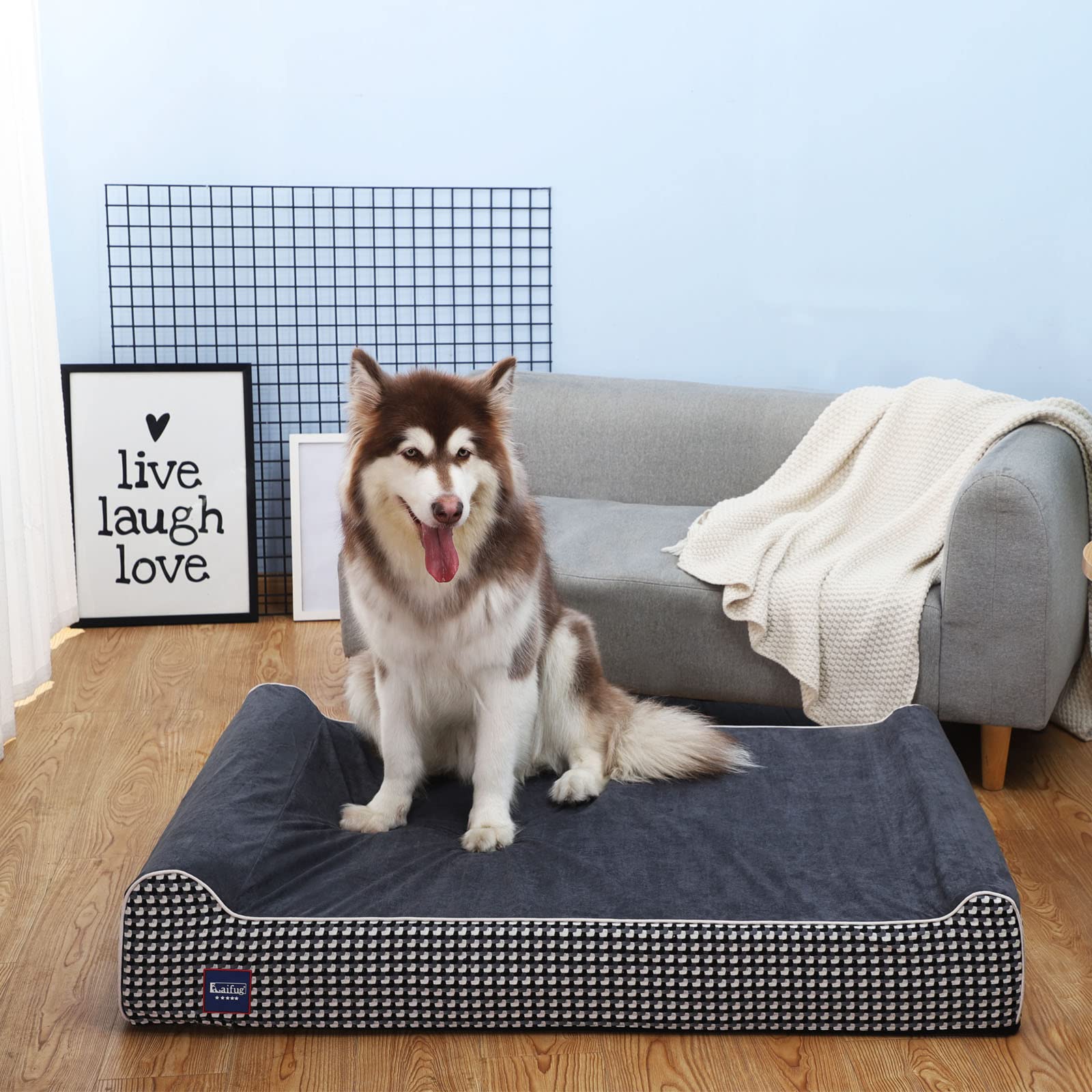 Laifug dog bed shown in a cozy home for daily use comfort.