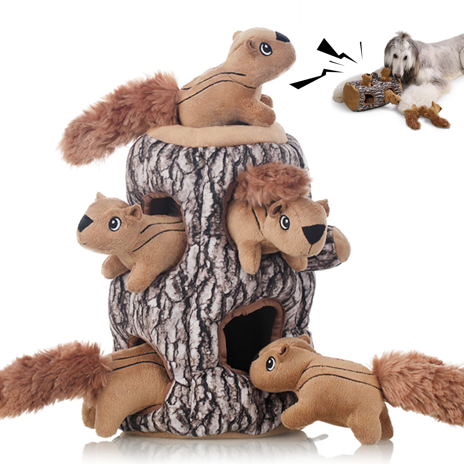 Laifug Hidden Squirrel Toy trunk setup for interactive play.