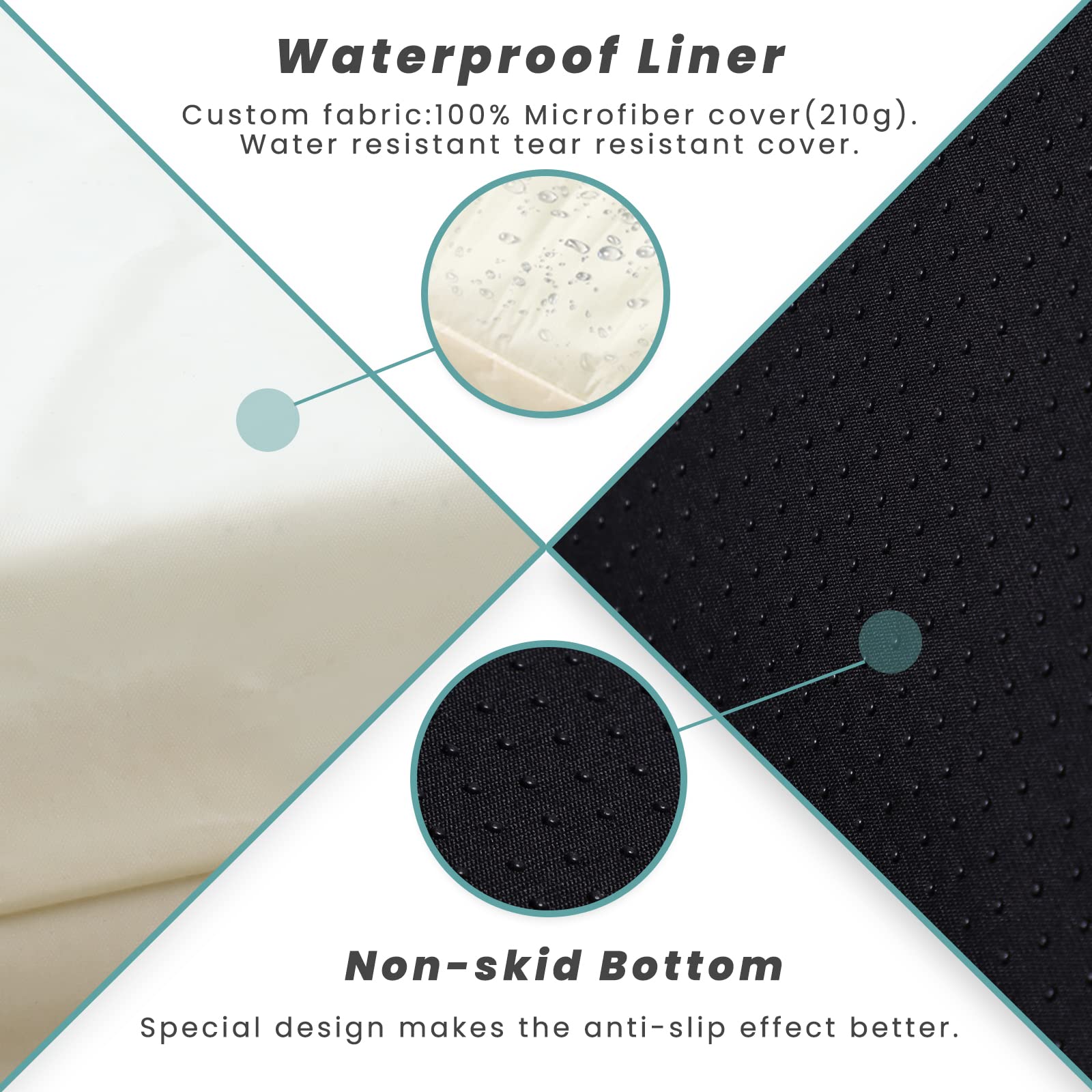 Laifug multi-layer memory-foam design offers contouring support and durable structure.