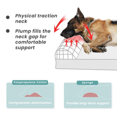 Laifug non-slip bottom keeps the bed steady on wood or tile floors.