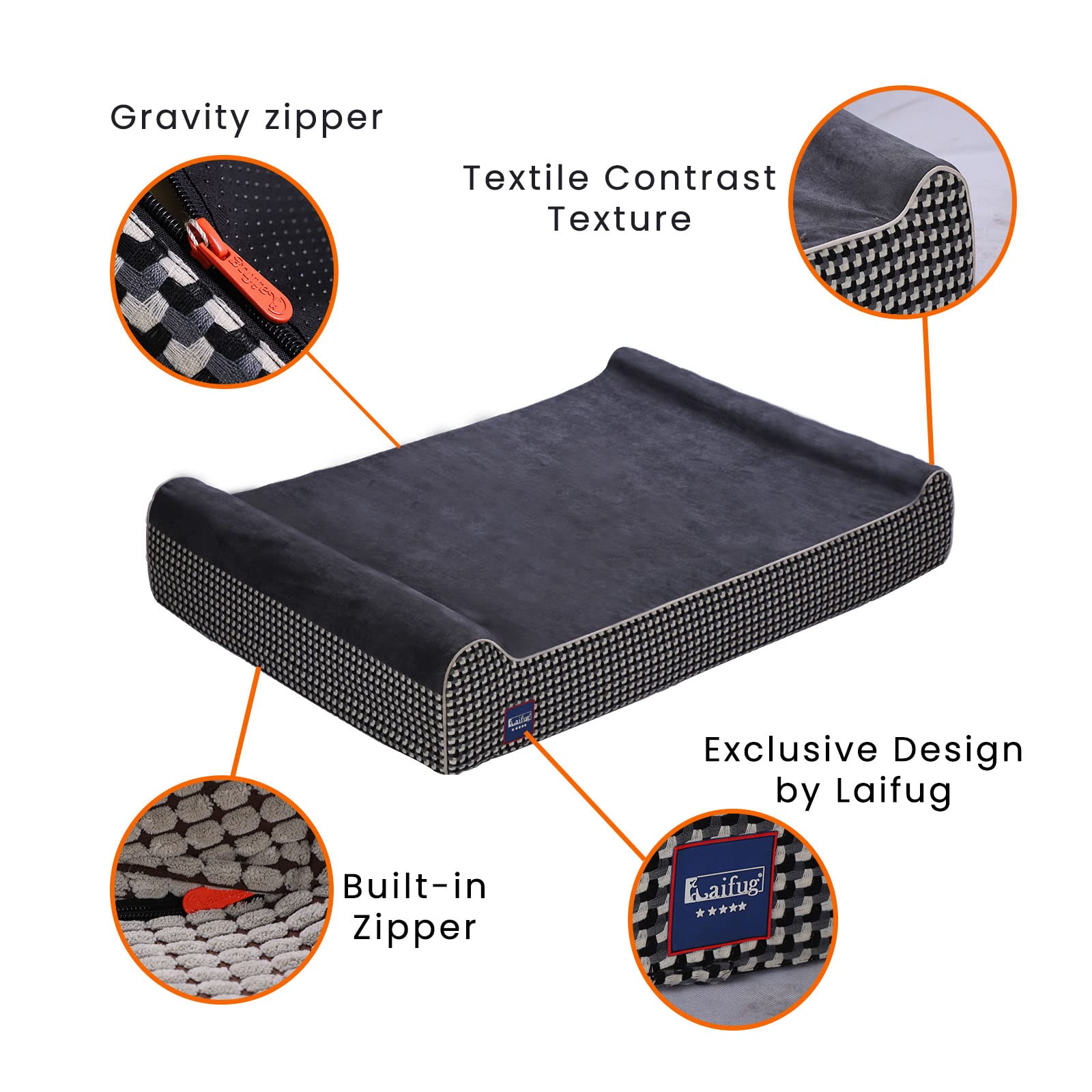 Laifug removable washable cover makes cleaning quick and easy.