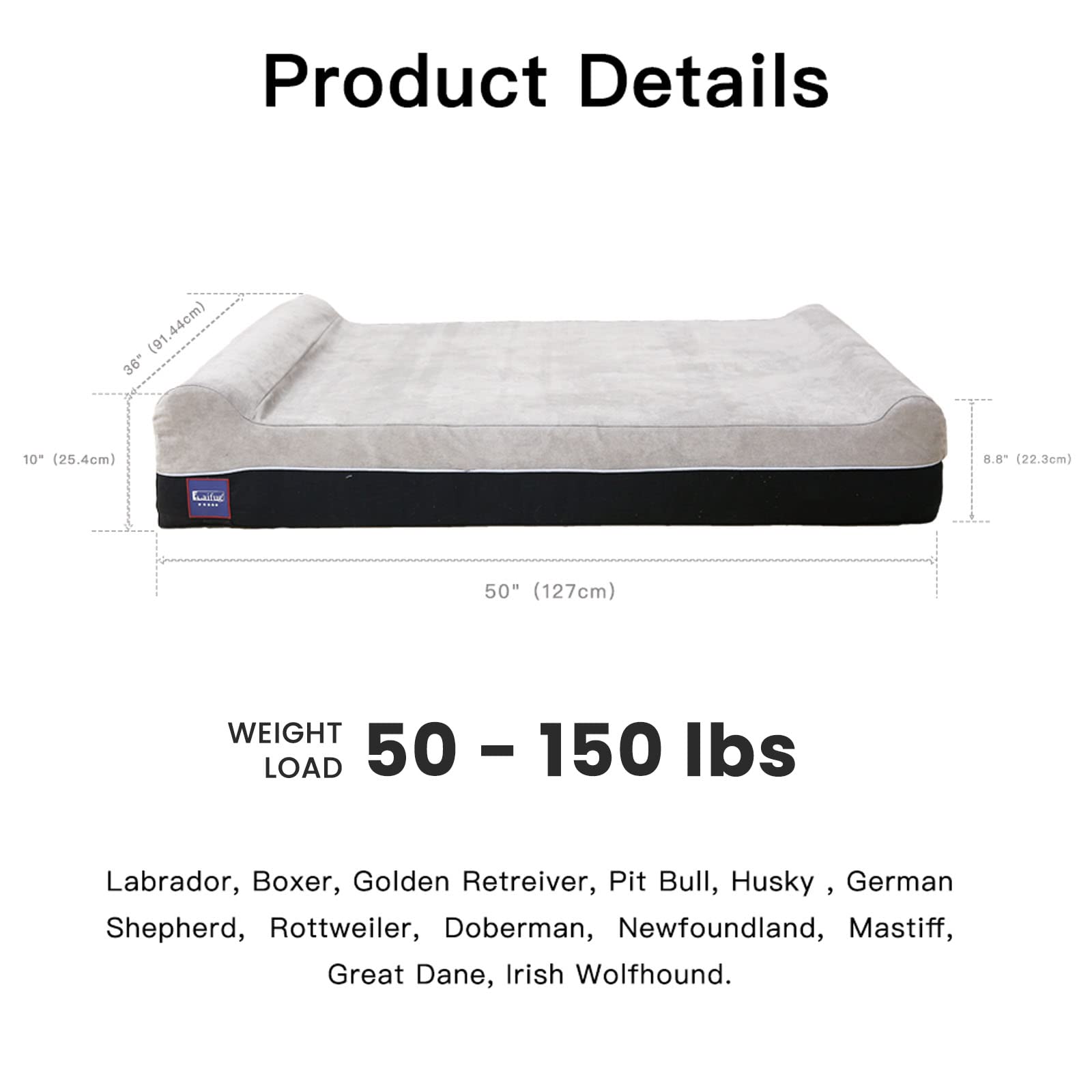 Laifug waterproof liner and removable cover for easy cleaning