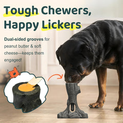 LaiQiuJunA 2-in-1 dog chew toy inside setup enables longer play sessions.