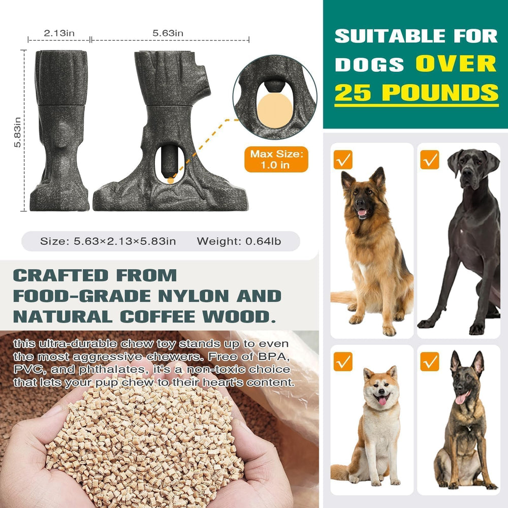 LaiQiuJunA frozen peanut butter stuffing offers long-lasting mental engagement.