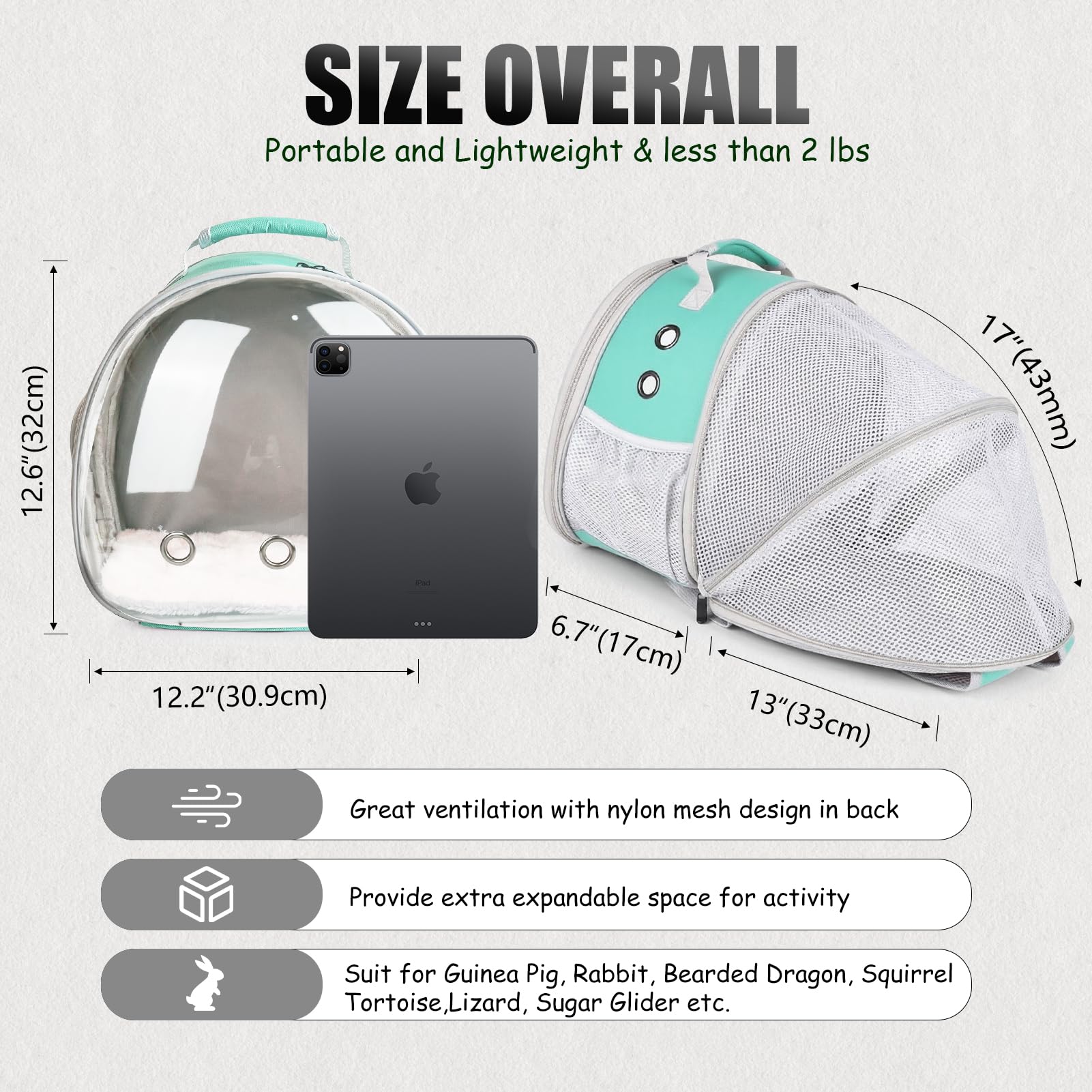 LAIRIES included pet mat provides soft comfort on trips