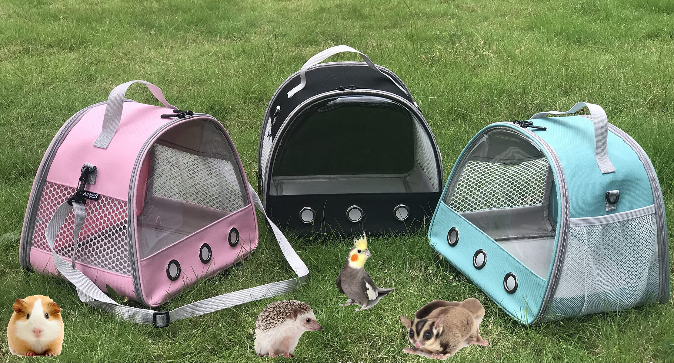 LAIRIES collapsible carrier folds to 2-inch thickness for compact storage.