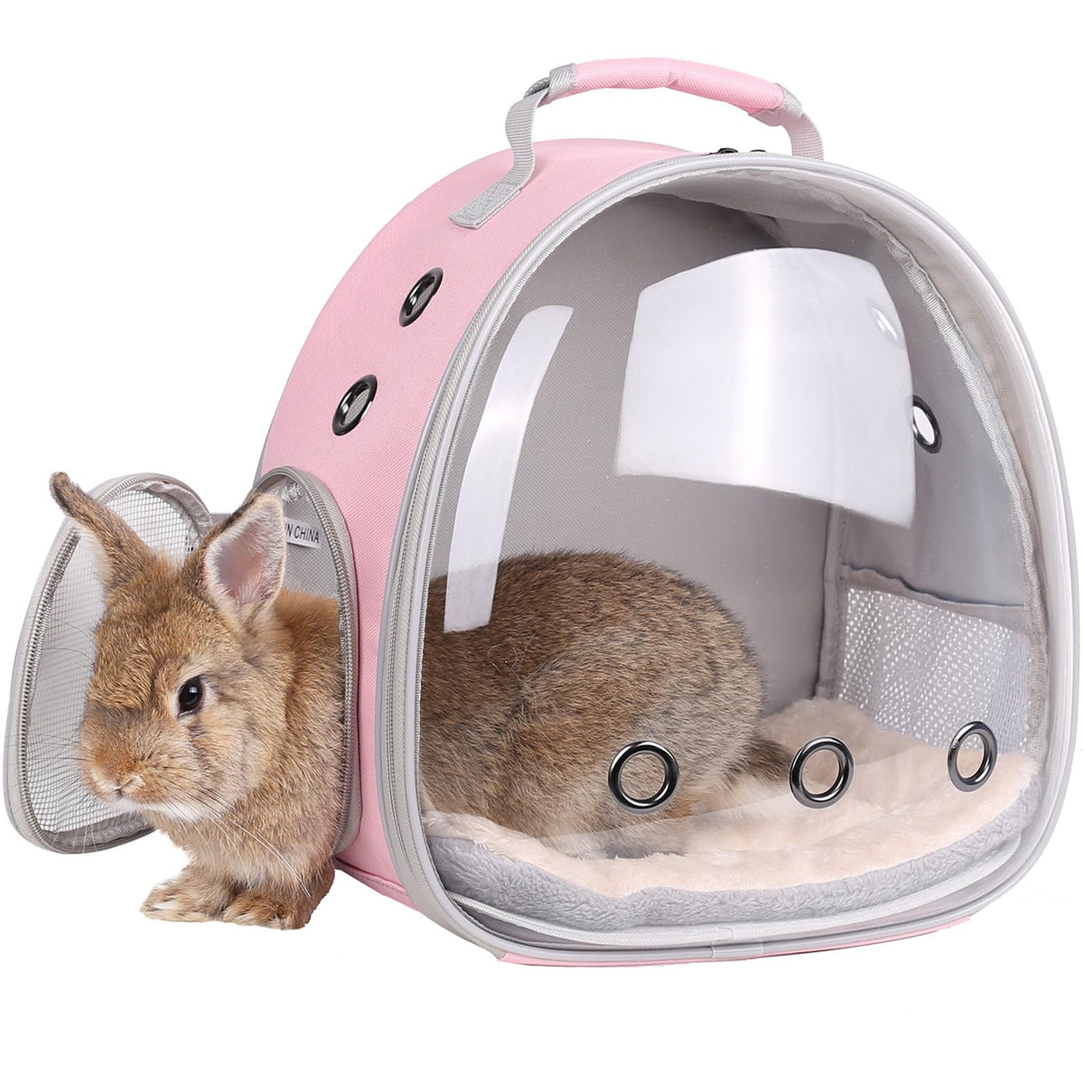 Lairies portable small animal backpack front window ventilation for breathable travel