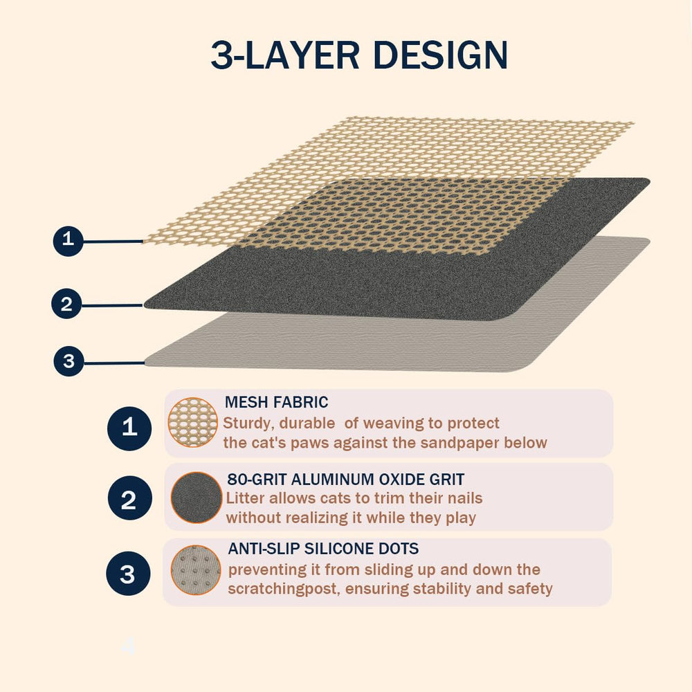 LAJEF scratcher shows 80-grit aluminum oxide layer for controlled nail filing.