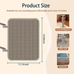 LAJEF scratching pad anti-slip back stays steady on a cat post.