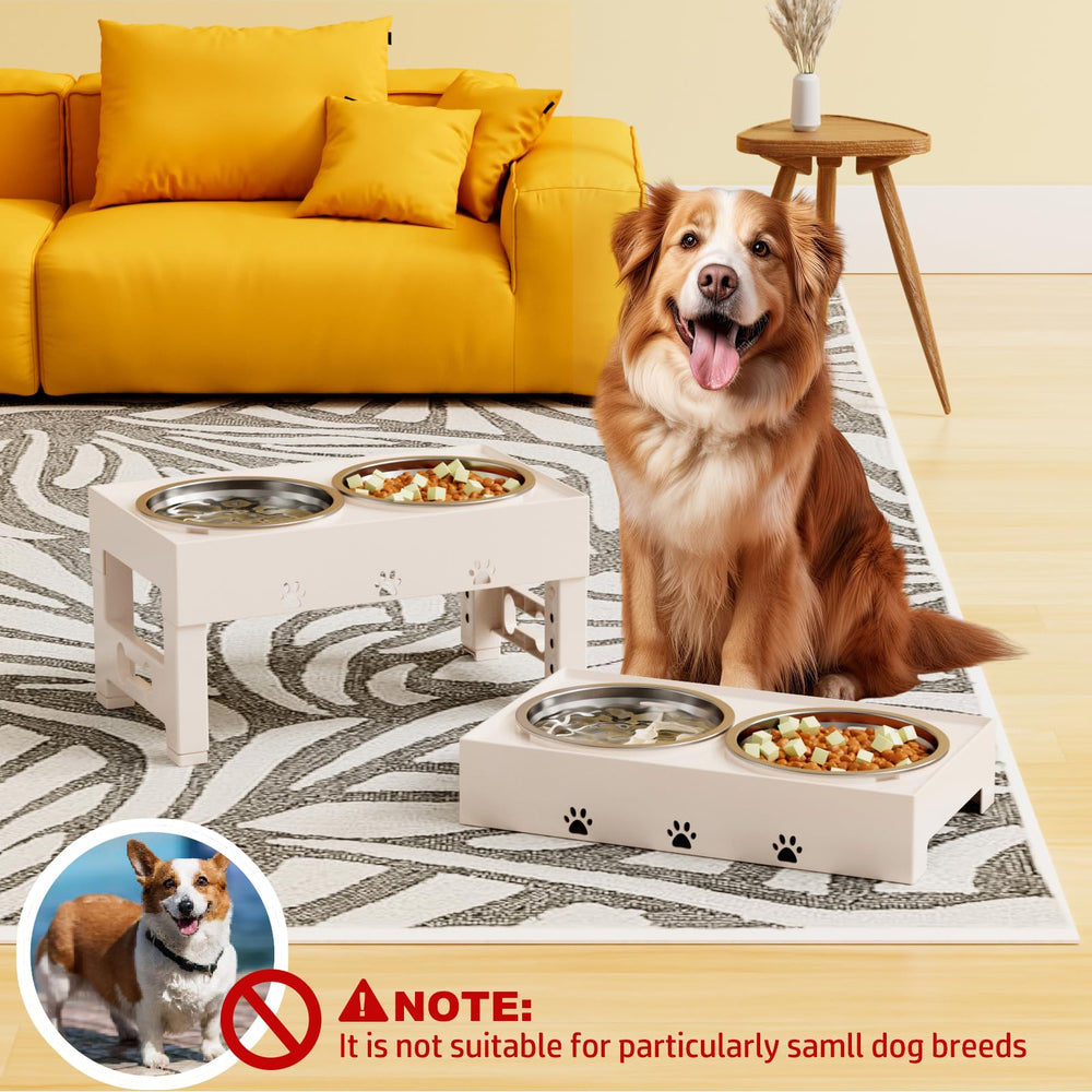 LAKIPETN elevated-dog-bowls stainless-steel bowls highlight durable, easy-clean design