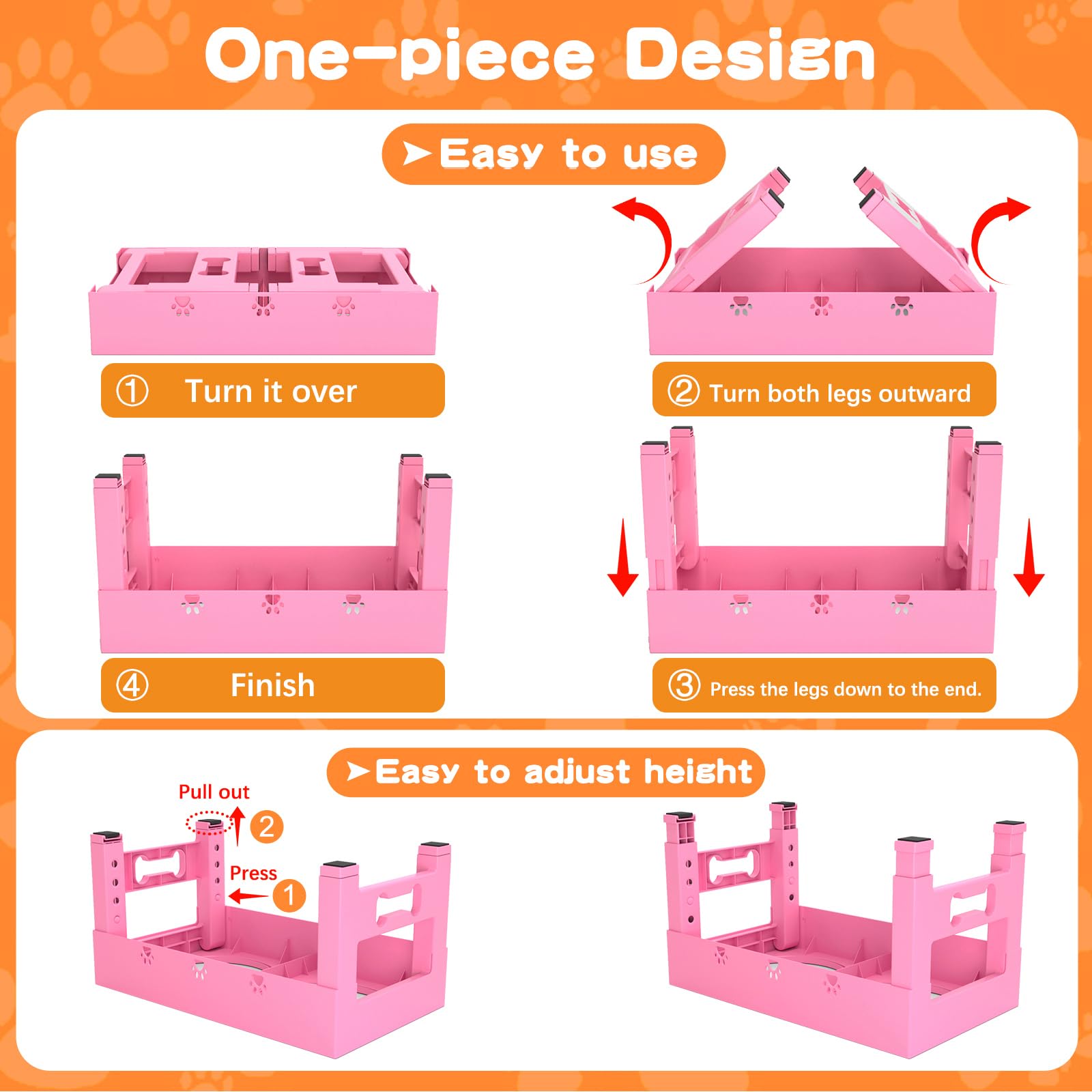 LAKIPETN ergonomic design supports neck and joints during meals.
