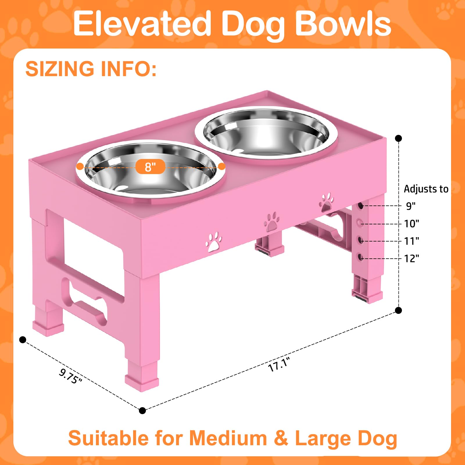 LAKIPETN foldable legs make this feeder travel-friendly and portable.