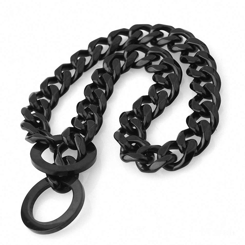Lakke 15mm slip dog collar metal choke detail shows sturdy hardware