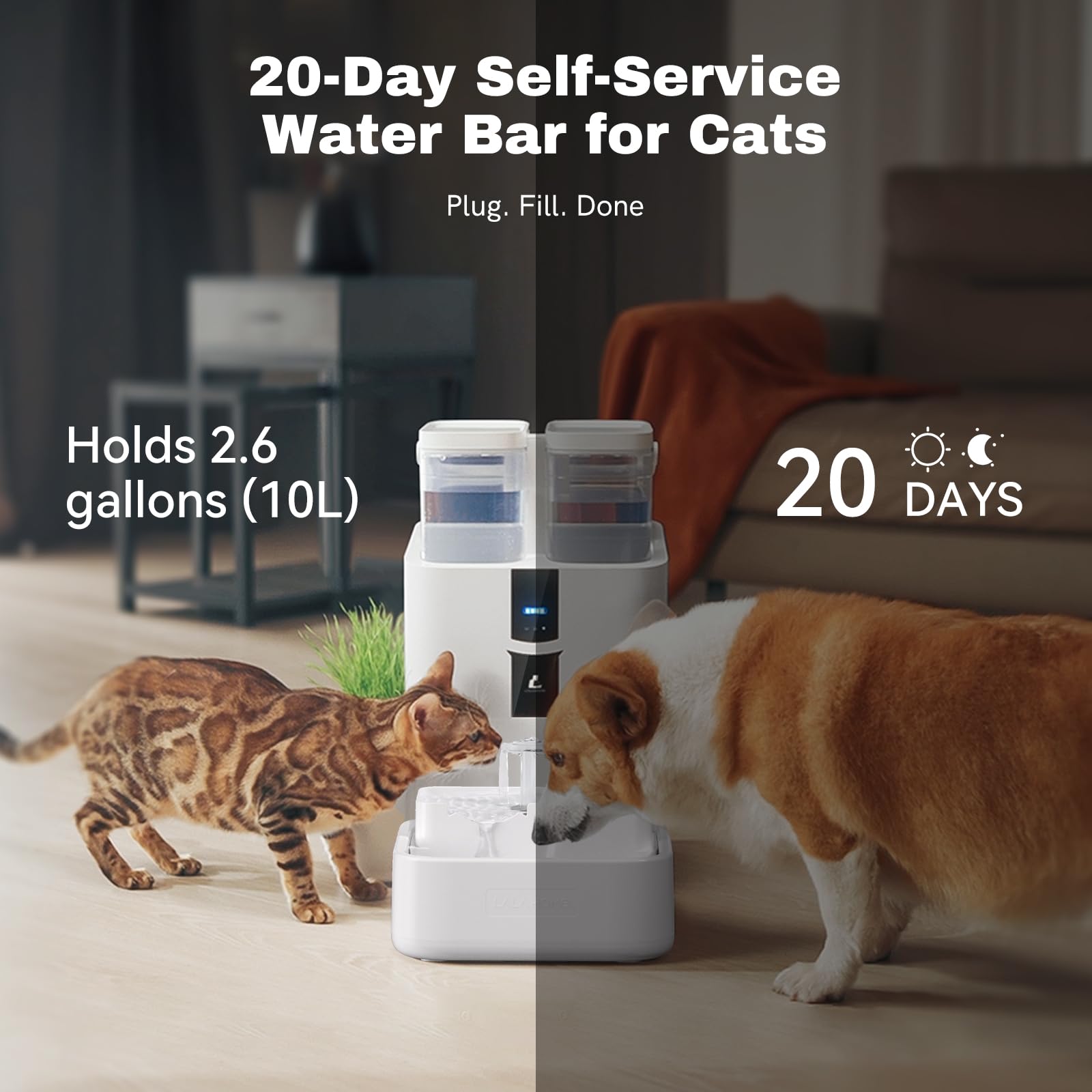 LALAHOME quiet operation during night mode ensures restful sleep.