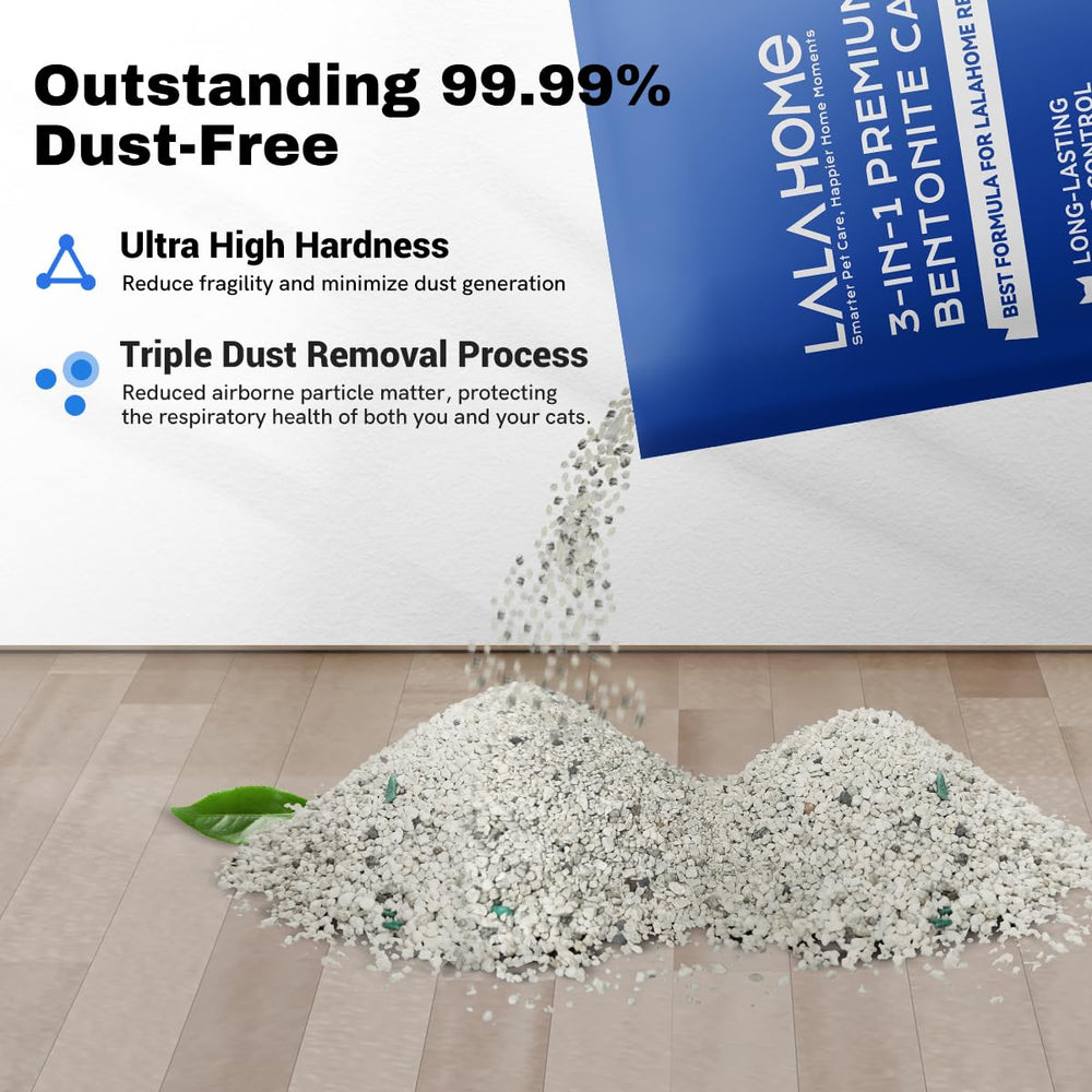 LALAHOME odor-control guarantee graphic showcasing 10-day freshness across multi-cat litter box