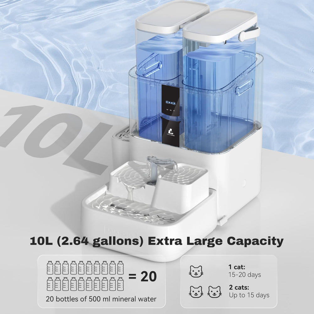 LALAHOME oxygen-rich water feature visualization with bubbles for more appealing hydration.