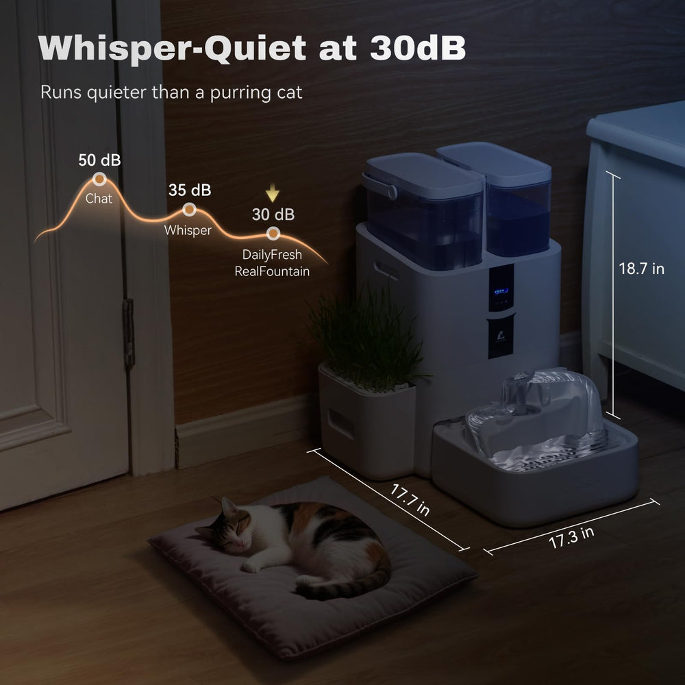 LALAHOME ultra-quiet pump with night mode visual cue.