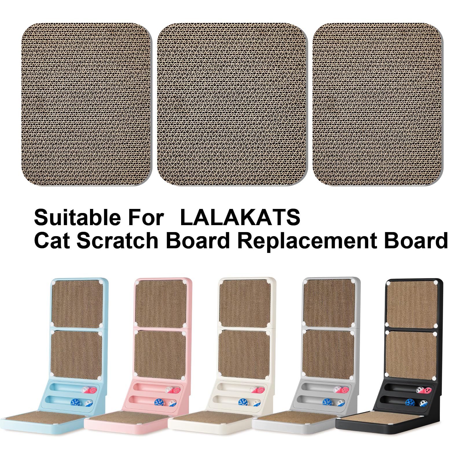 LALAKATS 3-Piece Combo Set packaging highlights easy replacement and setup.