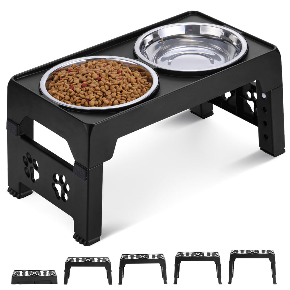LALOBLUE travel-friendly dog bowl stand fits compact spaces on trips