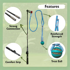 Lamfer durable-rope-and-steel-connection-dog-toy highlights reliable tug sessions.