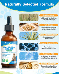 LAMGINY chicken-flavored drops shown for cat palatability and easy use.