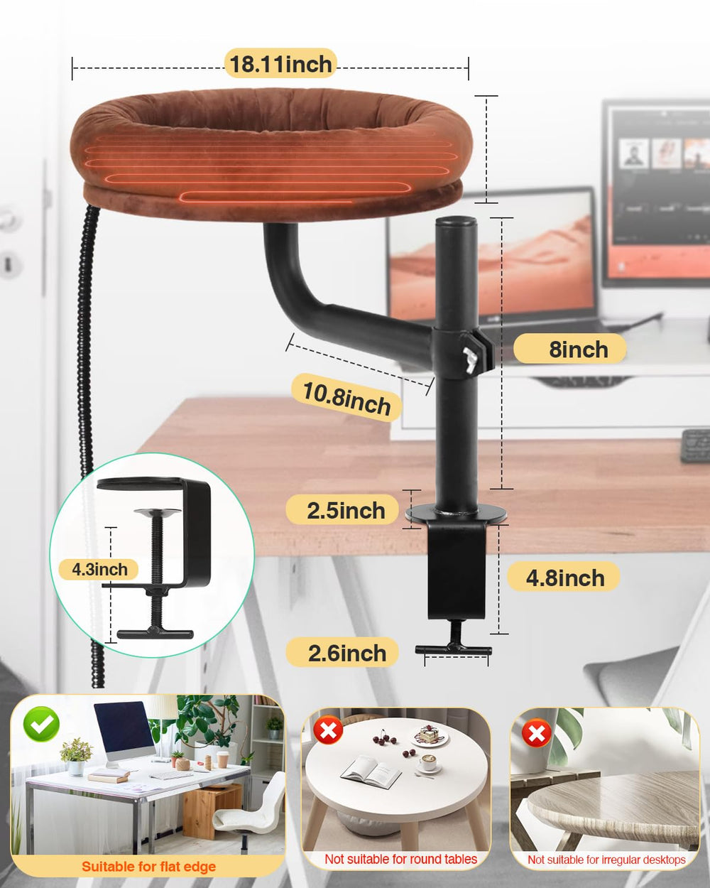 Lamlingo bed attaches without drilling or tools for easy setup.