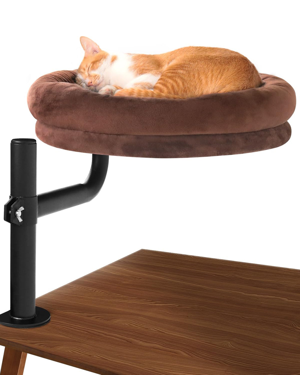 Lamlingo Cat Bed for Desk—cat sits beside you, enhancing focus and companionship.