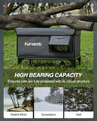 Lamlingo heated cat house camera mount outside enables keeping an eye on outdoor felines.