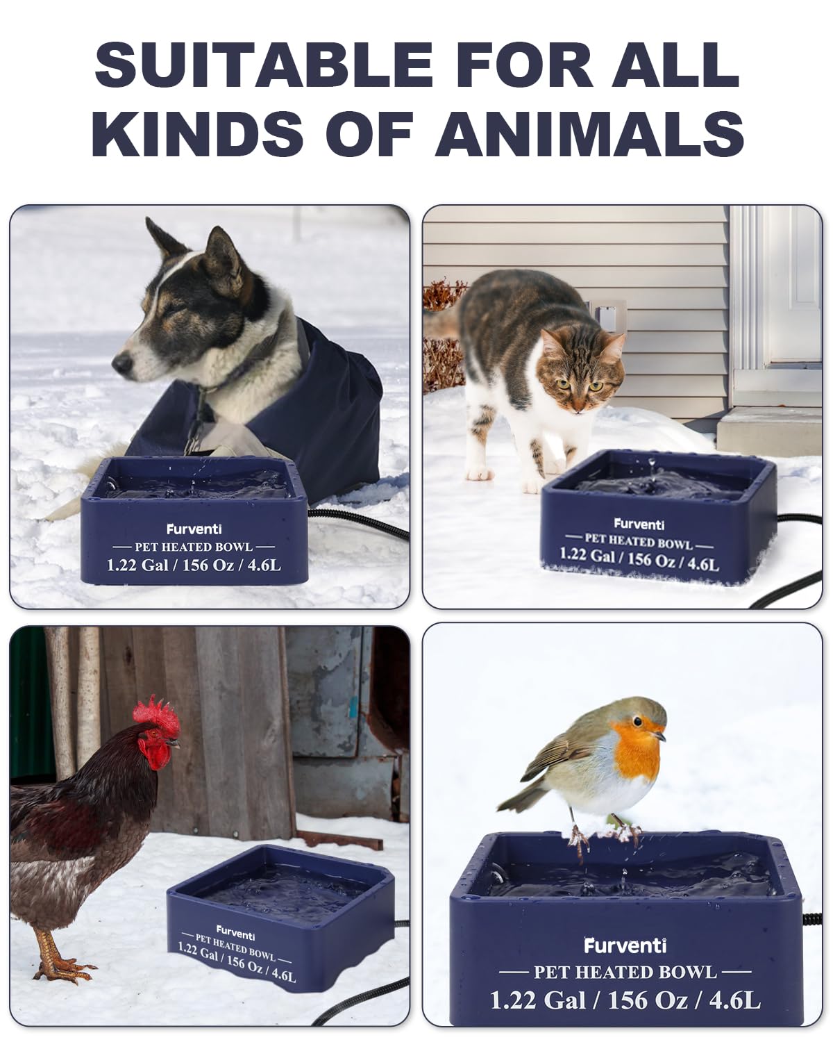 Lamlingo heated-water-bowl-thermostat maintains 95–130°F water for pets