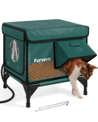 Lamlingo Outdoor Heated Cat House camera-inside view for remote monitoring