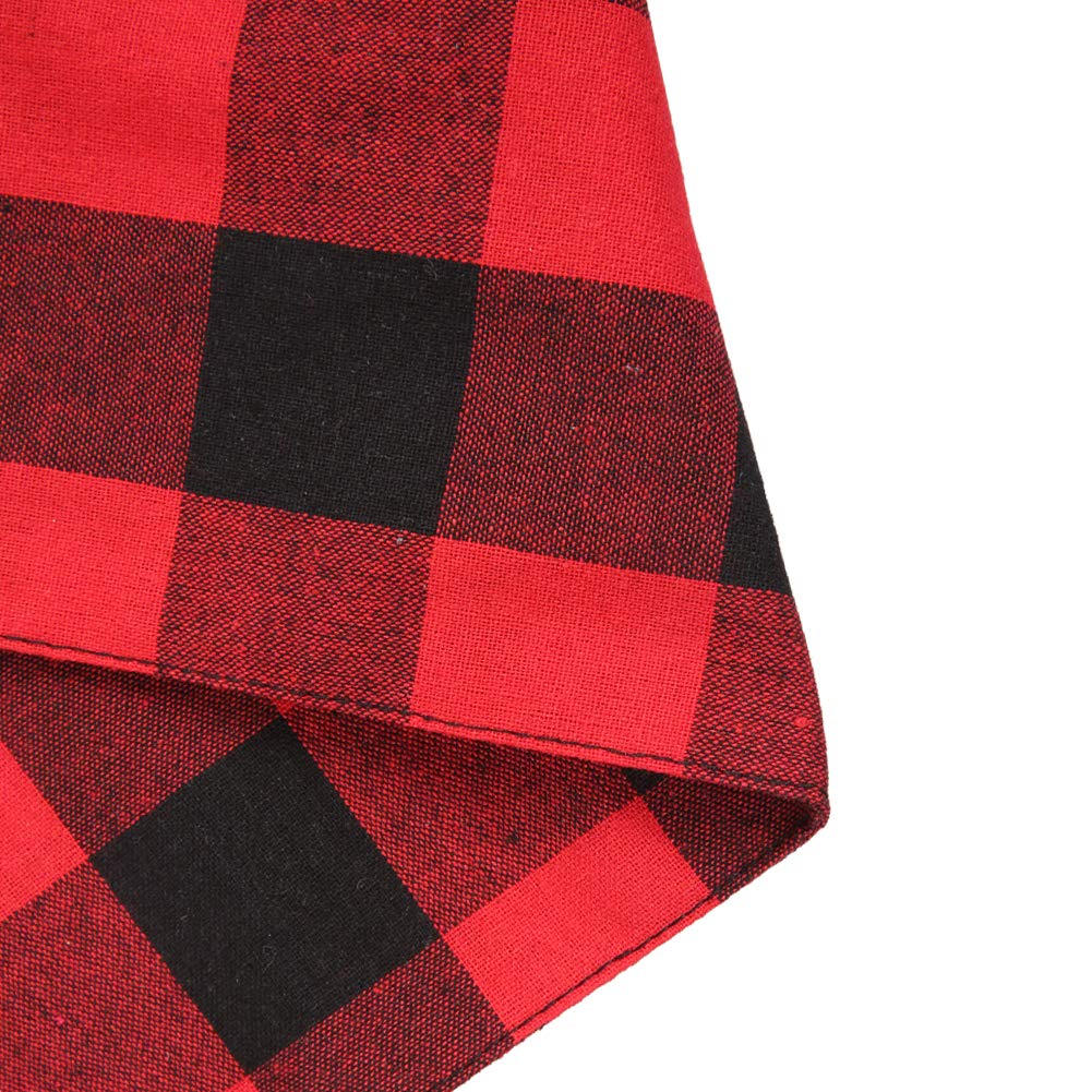 Lamphyface bandanas plaid two-pack showcasing convenient holiday accessory set.