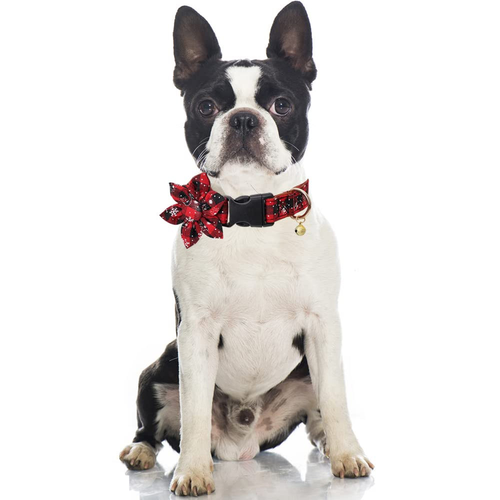 Lamphyface movable bowtie flower detail image highlights charming festive look and easy adjustment.