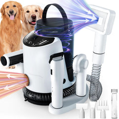 LANCHEZ dog grooming vacuum-dryer unit for convenient home grooming sessions.