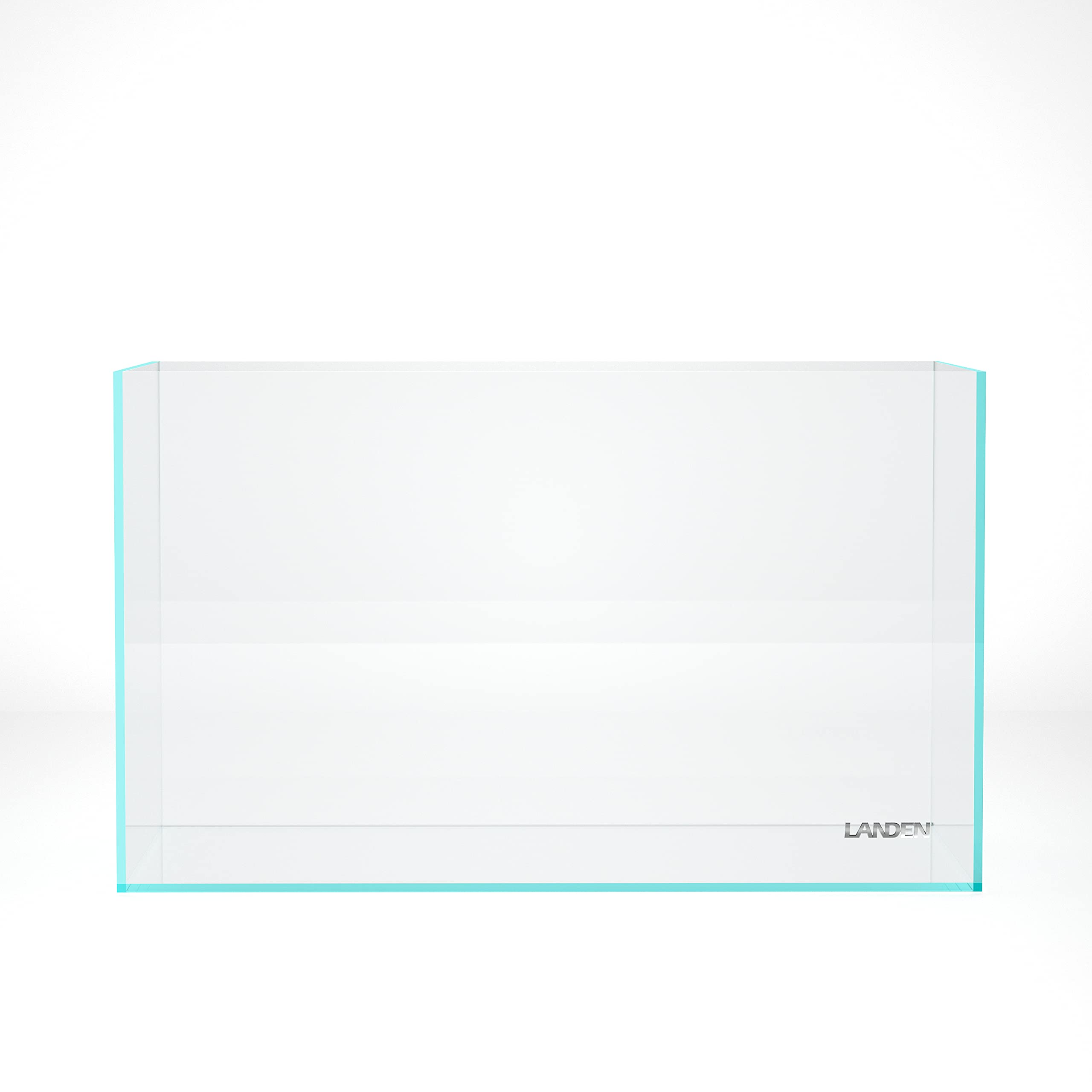 LANDEN 60P aquarium front view rimless for immersive landscape viewing.