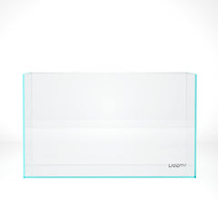 LANDEN 60P aquarium front view rimless for immersive landscape viewing.