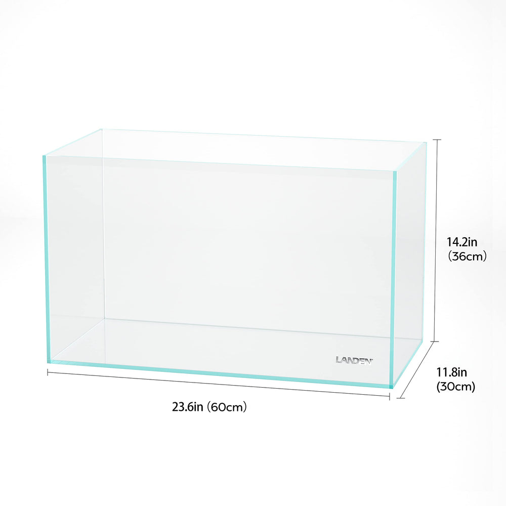 LANDEN 60P aquarium low-iron glass offers high transparency for vibrant aquascapes.
