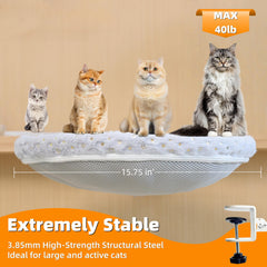 LANERmooos Cat Desk Bed removable cover shows machine-washable ease for fresh, fur-free days.