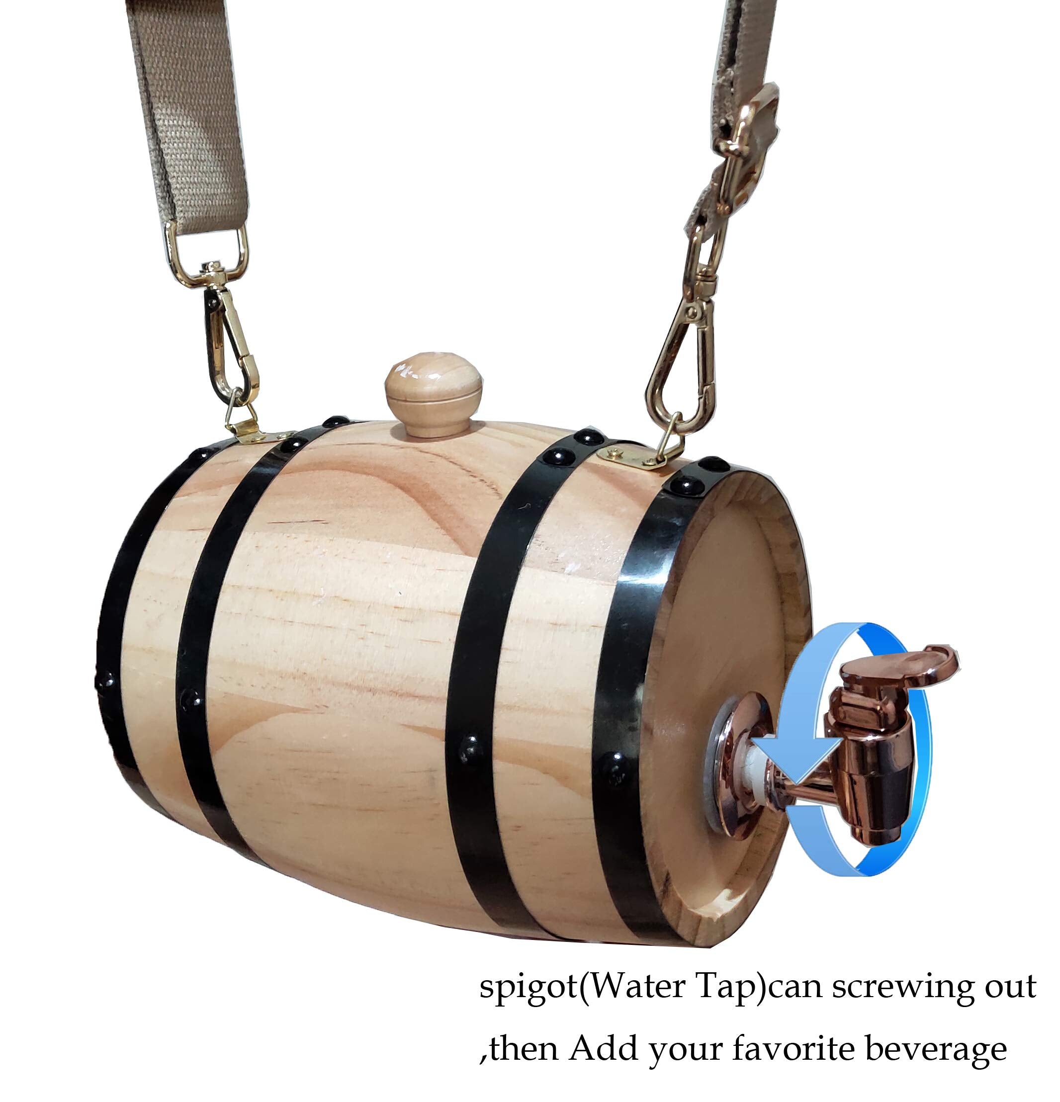 Langjitianya whiskey barrel ornament vibe for festive home display.