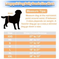 Langsprit belly band with absorbent pad for liquid containment during wear.