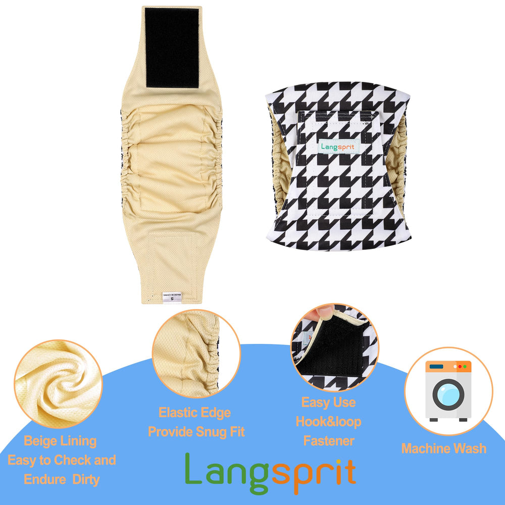 Langsprit male belly band adjustable-fit image highlighting secure sizing