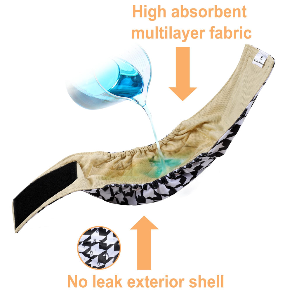 Langsprit male belly band pattern collection image showing style options