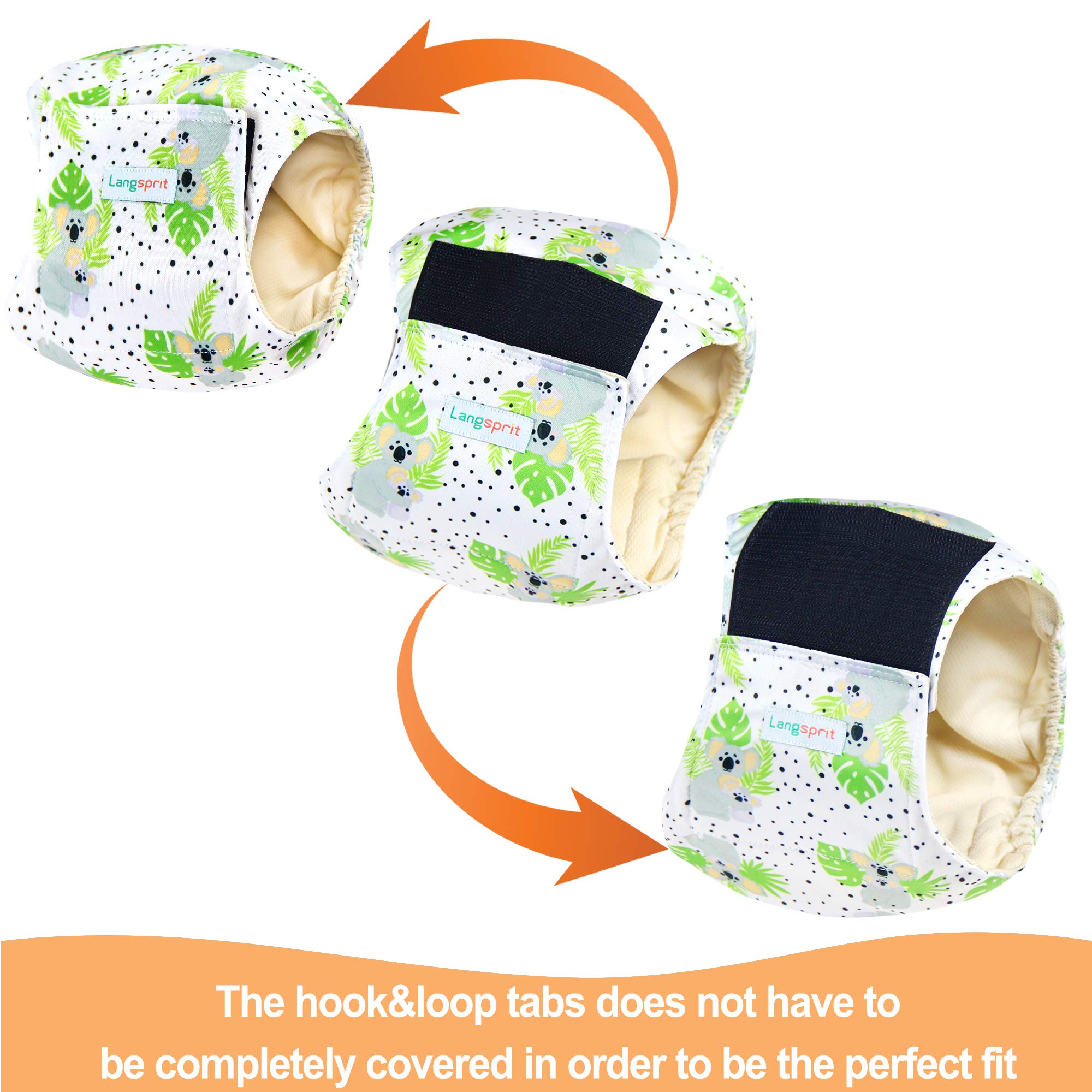 Langsprit multi-pattern dog wrap offers variety for a stylish look.